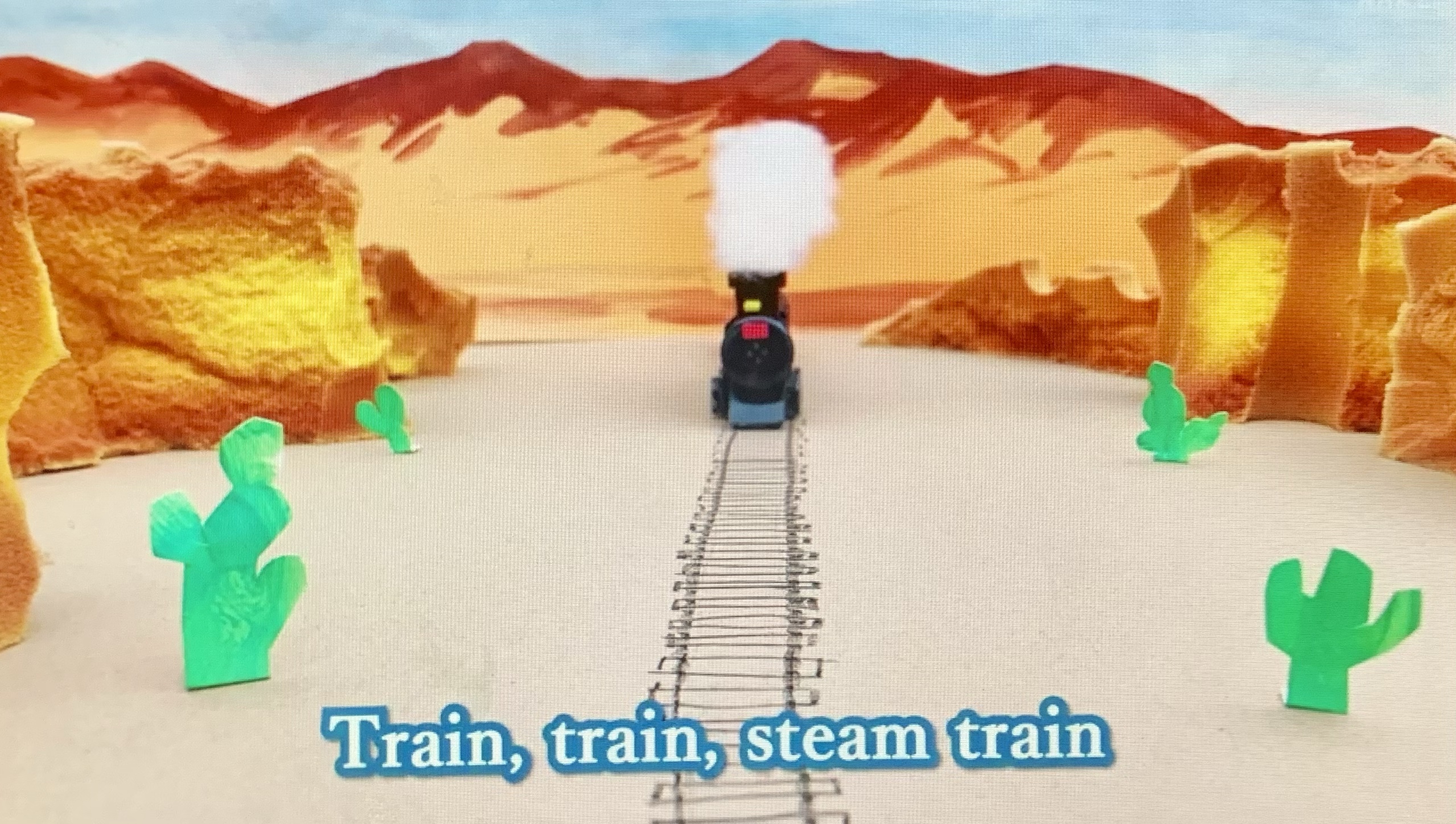 TRAINS ON THE TRACK（トレインオンザトラック）えいごであそぼうの歌 ママメモ！ブログ